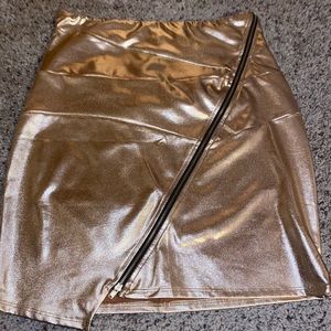 Gold Fashionnova skirt